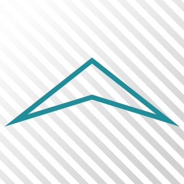 Vektör simge yukarı ok ucu