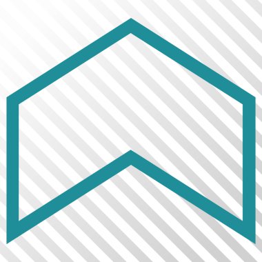 Vektör simge yukarı ok ucu