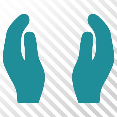 Bakım el vektör simgesi