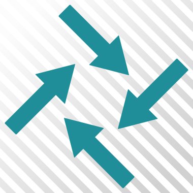 Merkezcil okları vektör simgesi