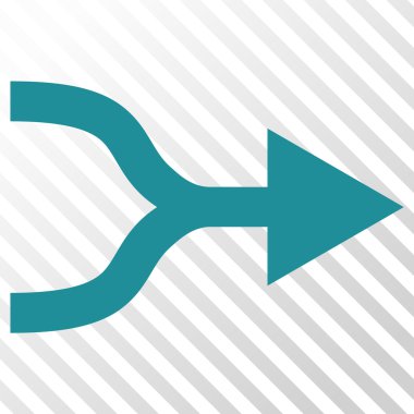 Ok sağ vektör simgesi birleştirmek