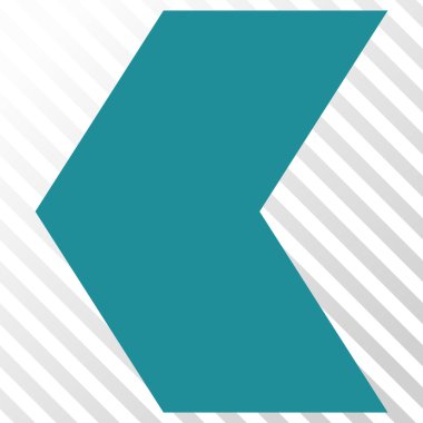 Yön sol vektör simgesi