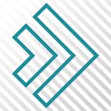 Yöne doğru vektör simgesi