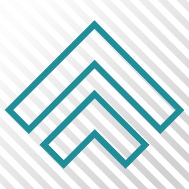 Yön yukarı vektör simgesi