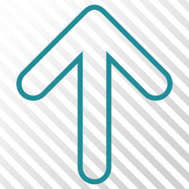 Vektör simge yukarı yönlü ok