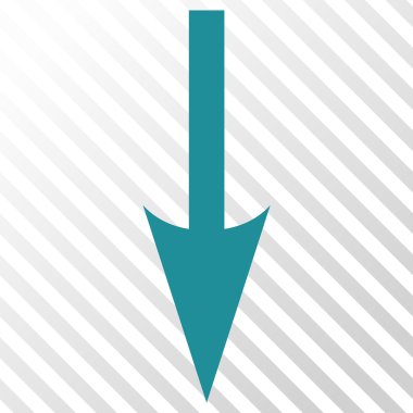 Vektör simgesi aşağı ok keskin