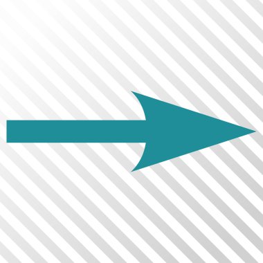 Keskin ok doğru vektör simgesi