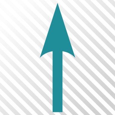 Vektör simge yukarı ok keskin