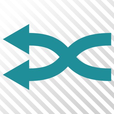 Shuffle oklar sol vektör simgesi