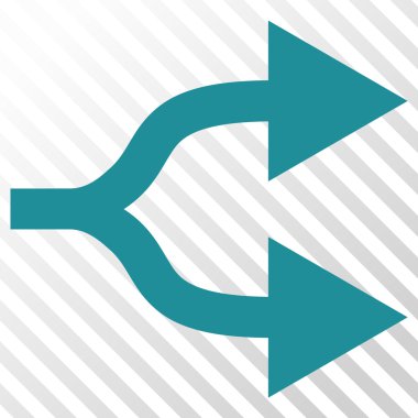 Split okları doğru vektör simgesi