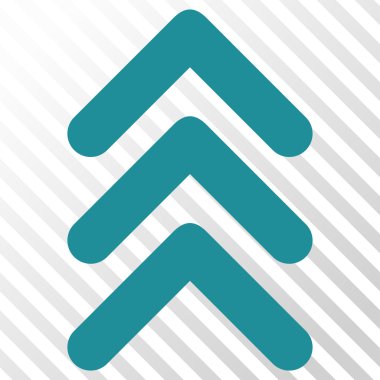 Vektör simge yukarı çift ok ucu