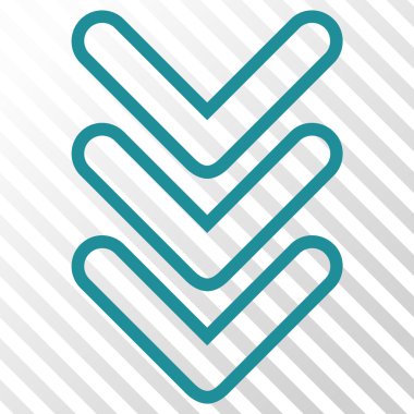 Vektör simgesi aşağı Çift Kişilik işaretçi