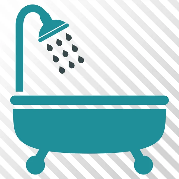 Shower Bath Vector Icon — Stock Vector