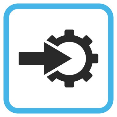 COG Tümleştirme vektör simgesi bir çerçeve içinde
