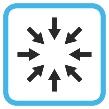 Kompakt oklar bir çerçeve içinde simge vektör