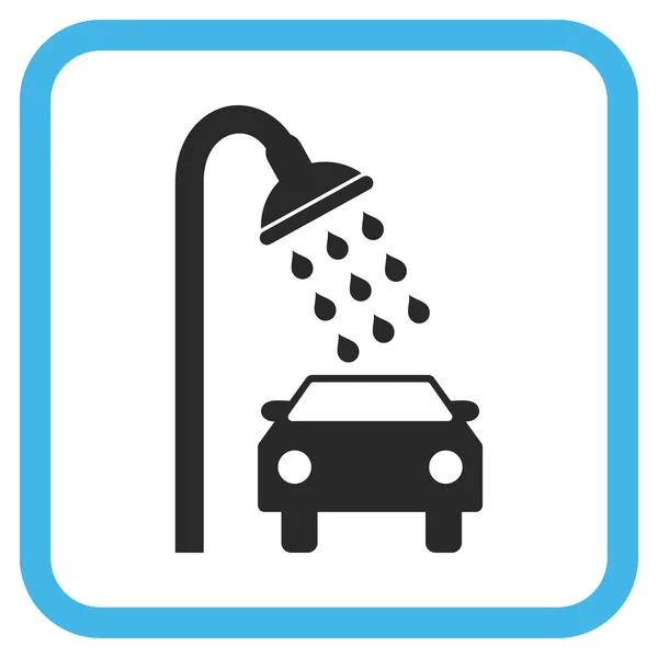 Vector de ducha de coche icono en un marco — Archivo Imágenes Vectoriales