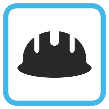 Oluşturucu işçisi vektör simgesi bir çerçeve içinde