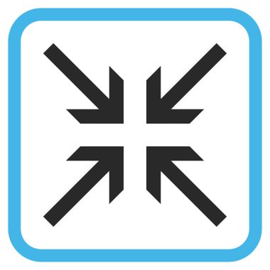 Oklar vektör simgesi bir çerçeve içinde collide