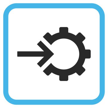 COG Tümleştirme vektör simgesi bir çerçeve içinde