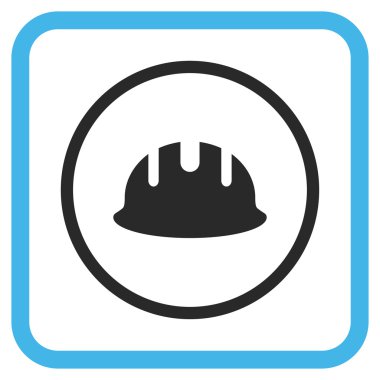 Oluşturucu işçisi vektör simgesi bir çerçeve içinde