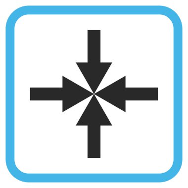 Oklar vektör simgesi bir çerçeve içinde sıkıştırmak