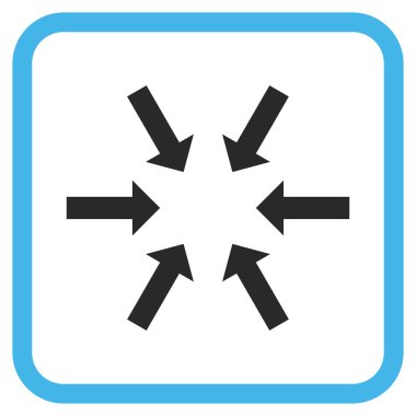 Kompakt oklar bir çerçeve içinde simge vektör