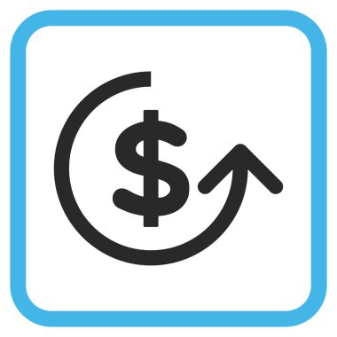 Ters ibraz vektör simgesi bir çerçeve içinde