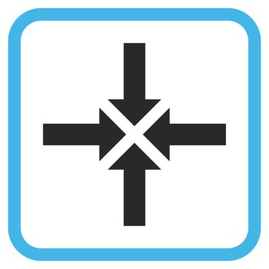 Oklar vektör simgesi bir çerçeve içinde sıkıştırmak