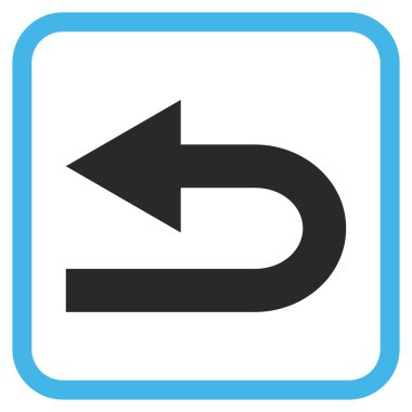 Sol vektör simge bir çerçevede açmak