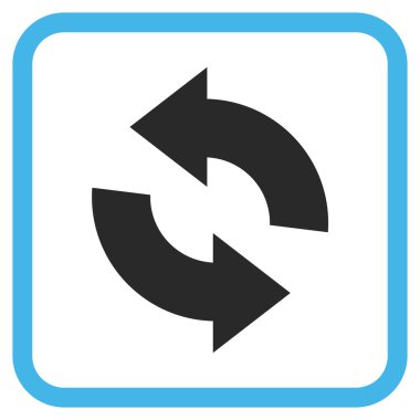 Vektör simgesi bir çerçeve içinde yenileme