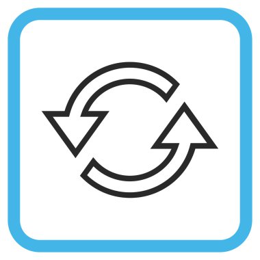 Eşitleme oklar bir çerçeve içinde simge vektör