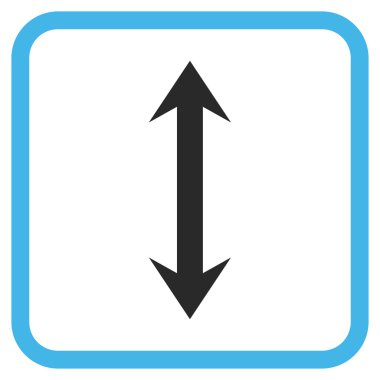 Dikey Çevir vektör simgesi bir çerçeve içinde