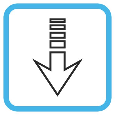 Vektör simgesi bir çerçeve içinde gönderin