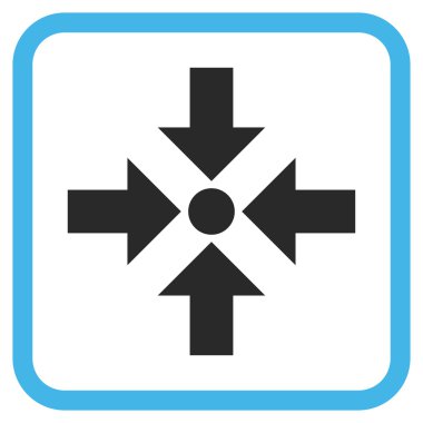 Oklar vektör simgesi bir çerçeve içinde küçültmek