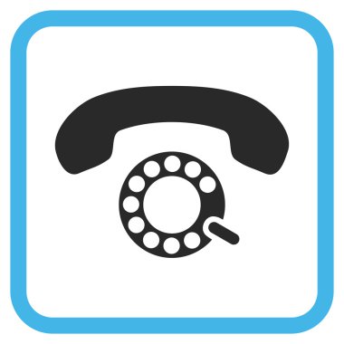 Darbeli aramayı vektör simgesi bir çerçeve içinde