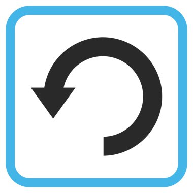 Vektör simgesi bir çerçeve içinde aşağı Döndür