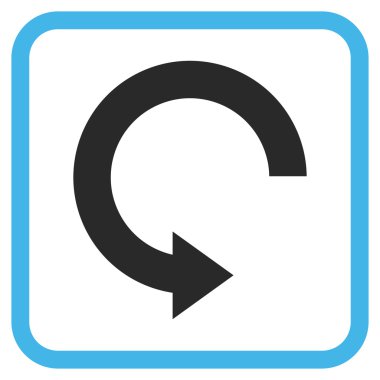 Doğru vektör simgesi bir çerçeve içinde döndürme