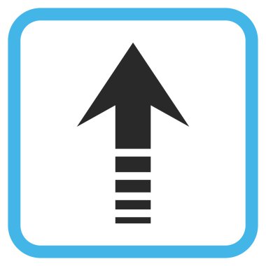 Vektör simgesi bir çerçeve içinde gönder