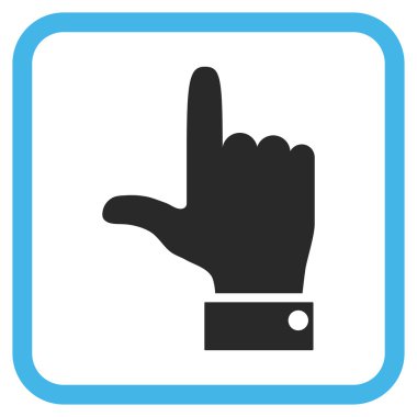 El işaretçisi vektör simgesi bir çerçeve içinde yukarı