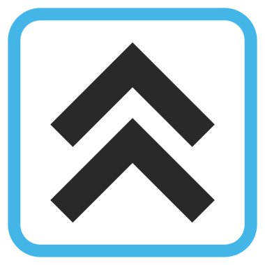 Vektör simgesi bir çerçeve içinde yukarı kayması