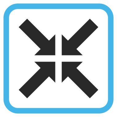 Basınç oklar bir çerçeve içinde simge vektör