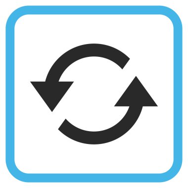 Oklar vektör simgesi bir çerçeve içinde yenileme