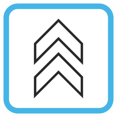 Vektör simgesi bir çerçeve içinde yukarı kayması