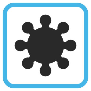 Dişli vektör simgesi bir çerçeve içinde