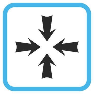 Oklar vektör simgesi bir çerçeve içinde azaltmak