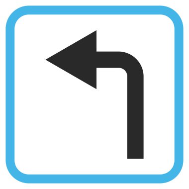 Sol vektör simge bir çerçevede açmak