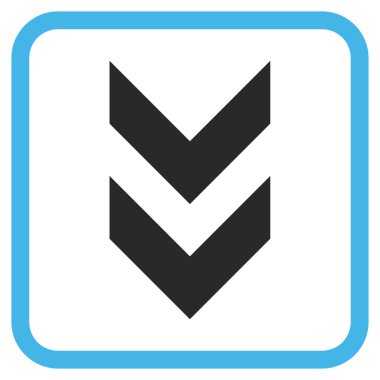 Vektör simgesi bir çerçeve içinde aşağı kaydır