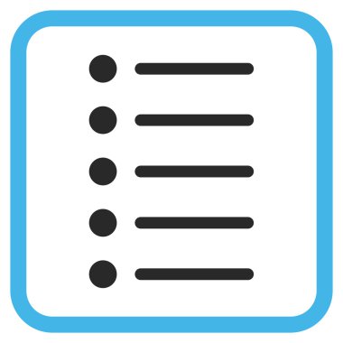 Öğeleri vektör simgesi bir çerçeve içinde