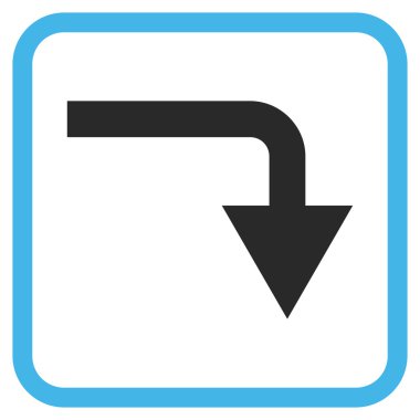 Vektör simgesi bir çerçeve içinde geri çevirmek