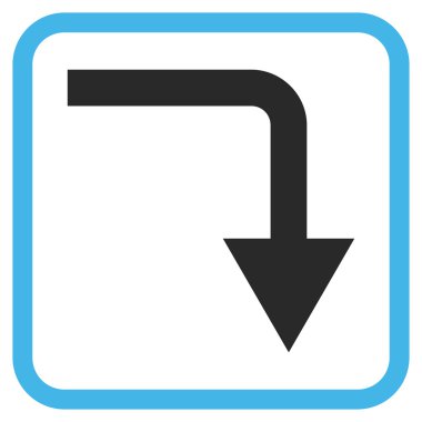 Vektör simgesi bir çerçeve içinde geri çevirmek